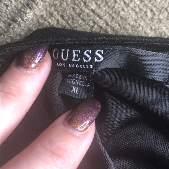 Guess Birdie Mesh Panel Bustier Romper - Picture 5 of 8